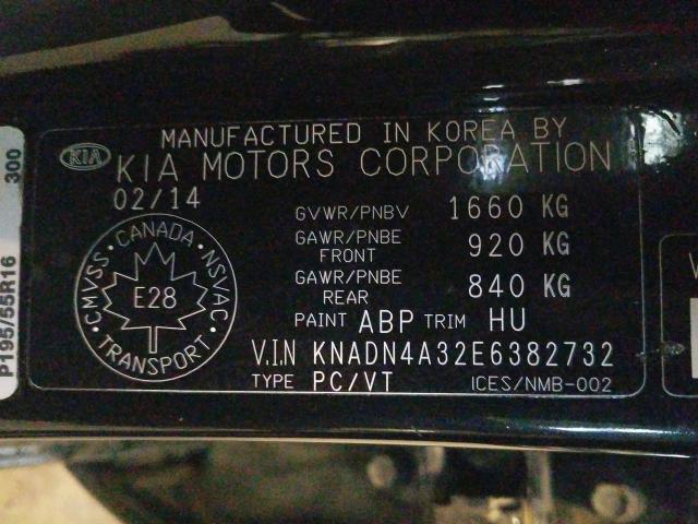 Photo 9 VIN: KNADN4A32E6382732 - KIA RIO EX 