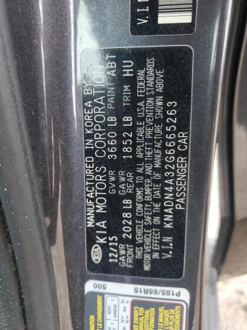 Photo 12 VIN: KNADN4A32G6665263 - KIA RIO EX 