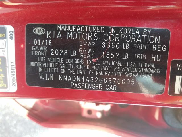 Photo 9 VIN: KNADN4A32G6676005 - KIA RIO EX 