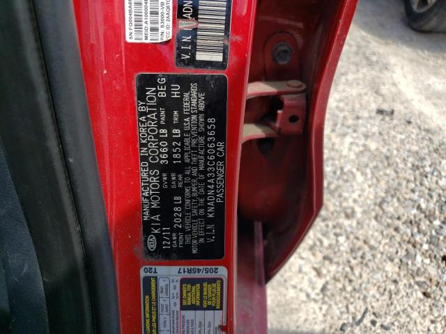 Photo 11 VIN: KNADN4A33C6063658 - KIA RIO 