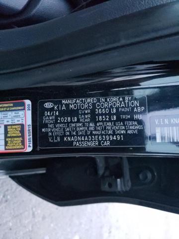 Photo 9 VIN: KNADN4A33E6399491 - KIA RIO EX 