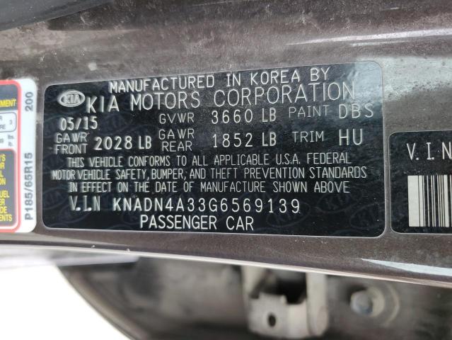 Photo 11 VIN: KNADN4A33G6569139 - KIA RIO 