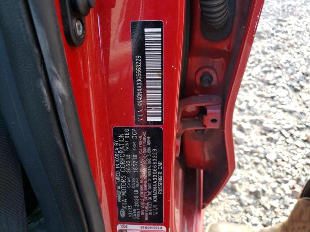 Photo 12 VIN: KNADN4A33G6663229 - KIA RIO 