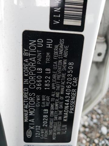 Photo 11 VIN: KNADN4A34D6203508 - KIA RIO EX 