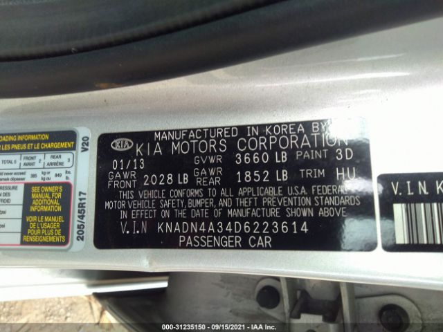 Photo 8 VIN: KNADN4A34D6223614 - KIA RIO 