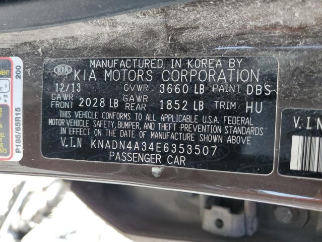 Photo 11 VIN: KNADN4A34E6353507 - KIA RIO EX 