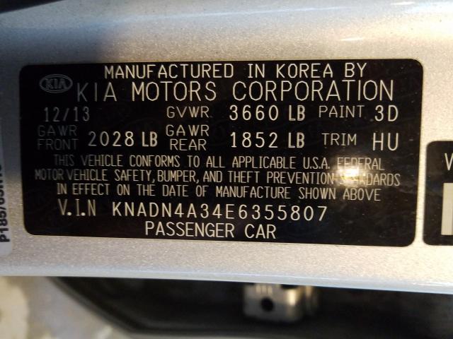 Photo 9 VIN: KNADN4A34E6355807 - KIA RIO EX 