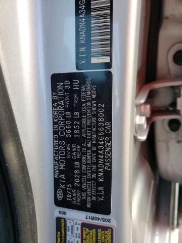 Photo 12 VIN: KNADN4A34G6638002 - KIA RIO 