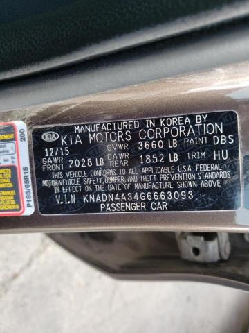 Photo 9 VIN: KNADN4A34G6663093 - KIA RIO EX 