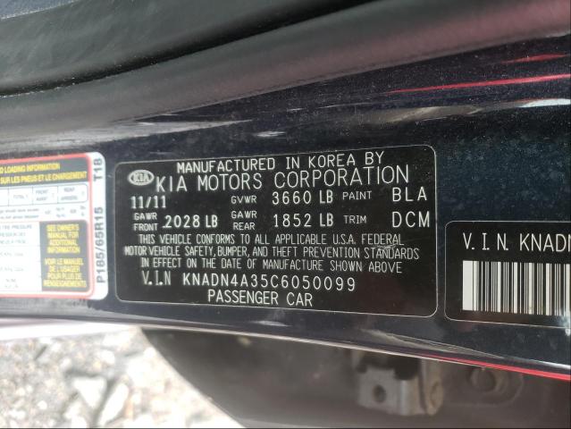 Photo 9 VIN: KNADN4A35C6050099 - KIA RIO EX 