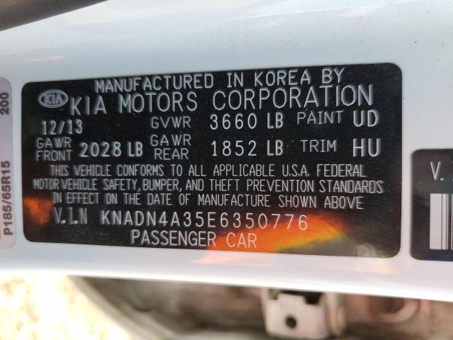 Photo 12 VIN: KNADN4A35E6350776 - KIA RIO EX 