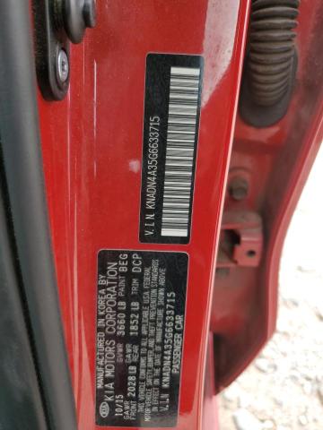 Photo 11 VIN: KNADN4A35G6633715 - KIA RIO EX 