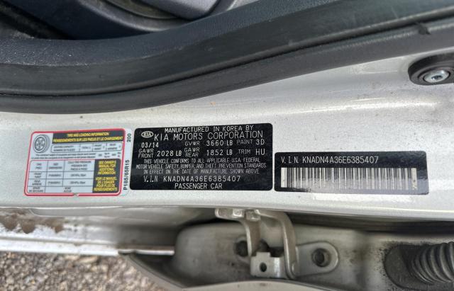 Photo 9 VIN: KNADN4A36E6385407 - KIA RIO EX 