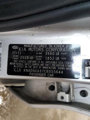 Photo 11 VIN: KNADN4A37C6055644 - KIA RIO EX 