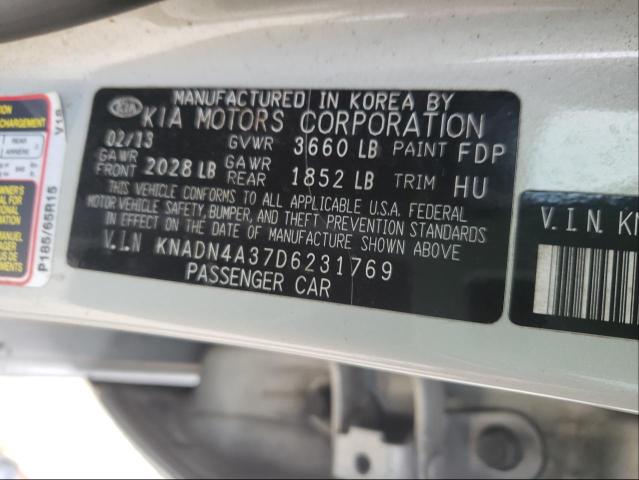 Photo 9 VIN: KNADN4A37D6231769 - KIA RIO EX 