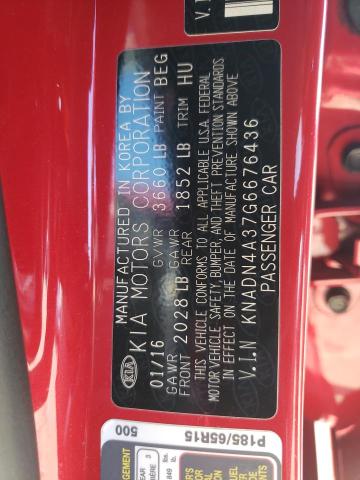 Photo 11 VIN: KNADN4A37G6676436 - KIA RIO EX 