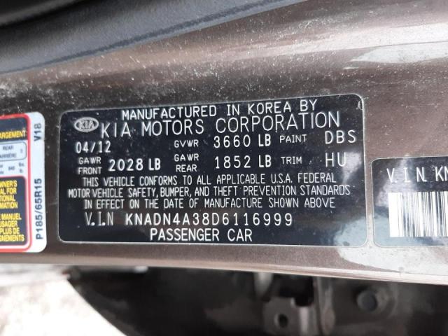 Photo 9 VIN: KNADN4A38D6116999 - KIA RIO EX 