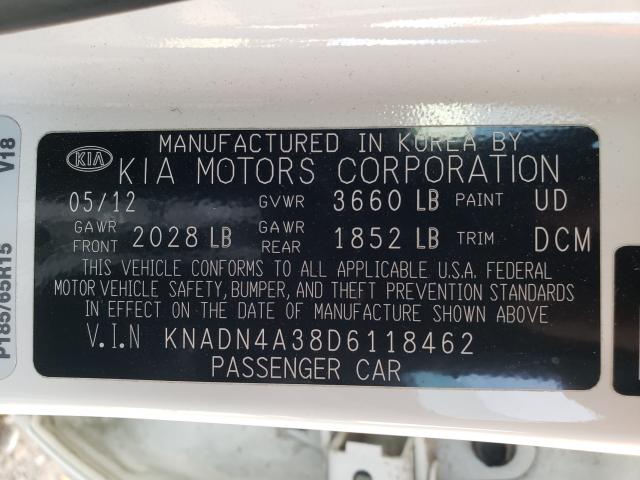 Photo 9 VIN: KNADN4A38D6118462 - KIA RIO 