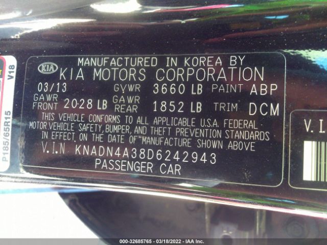 Photo 8 VIN: KNADN4A38D6242943 - KIA RIO 