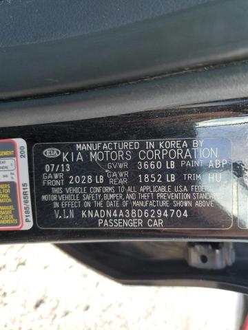 Photo 11 VIN: KNADN4A38D6294704 - KIA RIO EX 