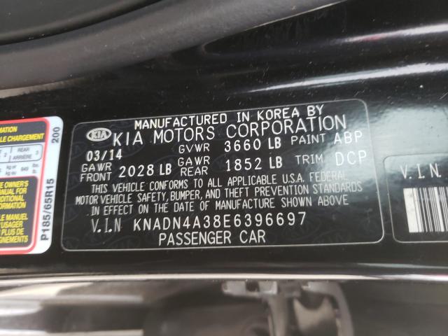 Photo 9 VIN: KNADN4A38E6396697 - KIA RIO EX 