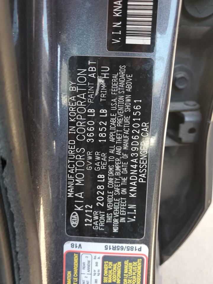 Photo 11 VIN: KNADN4A39D6201561 - KIA RIO 