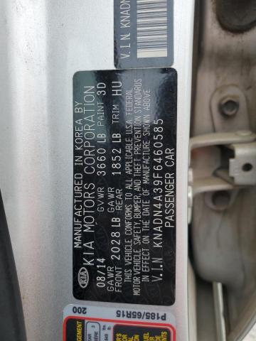 Photo 11 VIN: KNADN4A39F6460585 - KIA RIO EX 