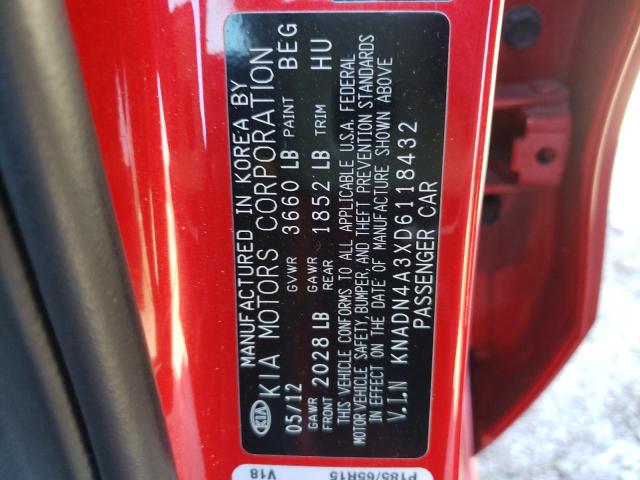 Photo 9 VIN: KNADN4A3XD6118432 - KIA RIO EX 