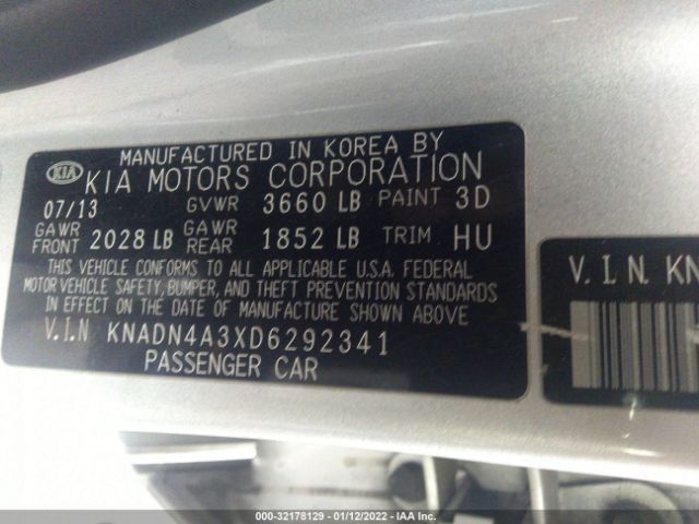 Photo 8 VIN: KNADN4A3XD6292341 - KIA RIO 