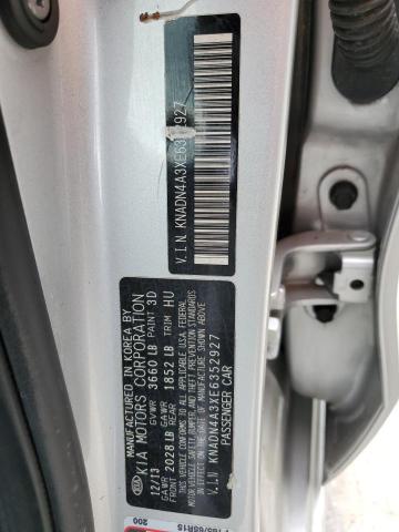 Photo 11 VIN: KNADN4A3XE6352927 - KIA RIO EX 