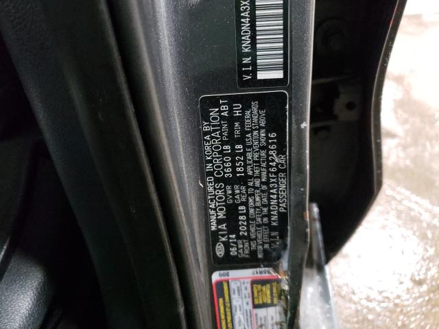 Photo 9 VIN: KNADN4A3XF6428616 - KIA RIO EX 