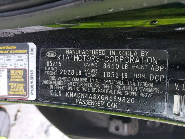 Photo 11 VIN: KNADN4A3XG6569820 - KIA RIO EX 