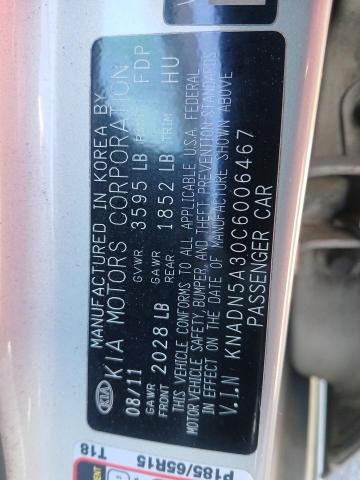 Photo 12 VIN: KNADN5A30C6006467 - KIA RIO EX 