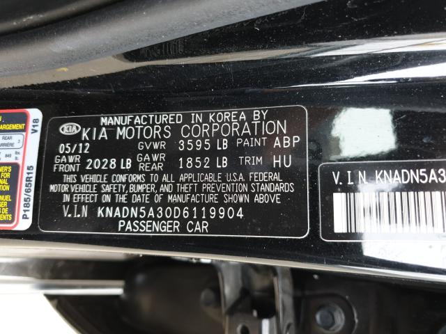 Photo 9 VIN: KNADN5A30D6119904 - KIA RIO EX 