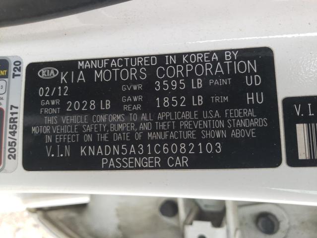 Photo 12 VIN: KNADN5A31C6082103 - KIA RIO EX 