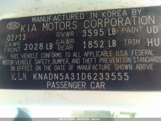 Photo 8 VIN: KNADN5A31D6233555 - KIA RIO 