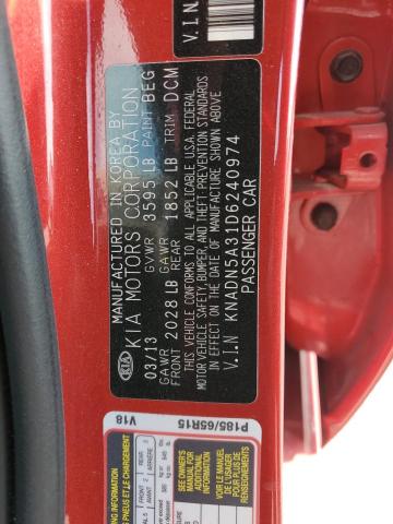 Photo 11 VIN: KNADN5A31D6240974 - KIA RIO 