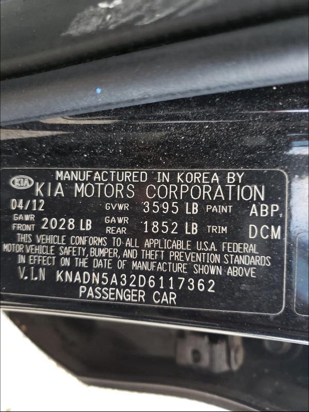 Photo 9 VIN: KNADN5A32D6117362 - KIA RIO EX 