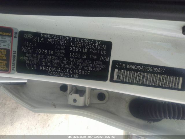 Photo 8 VIN: KNADN5A33D6195827 - KIA RIO 