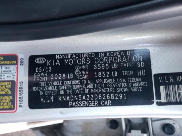 Photo 9 VIN: KNADN5A33D6268291 - KIA RIO EX 