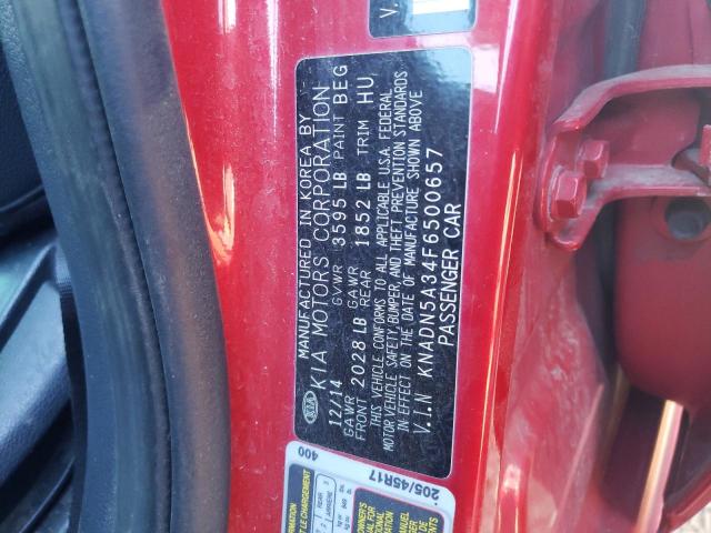 Photo 12 VIN: KNADN5A34F6500657 - KIA RIO EX 