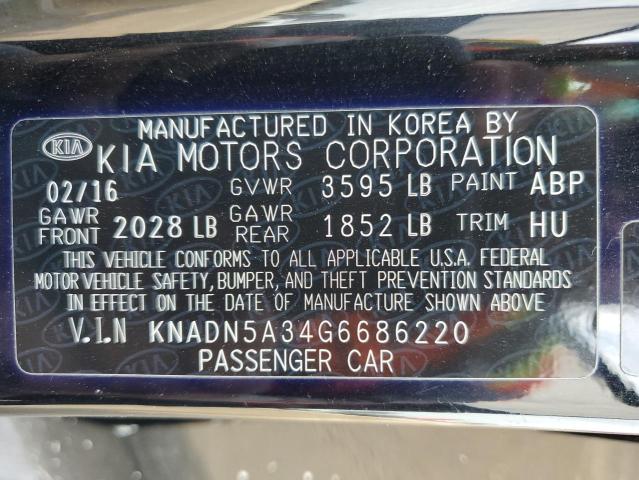 Photo 11 VIN: KNADN5A34G6686220 - KIA RIO EX 