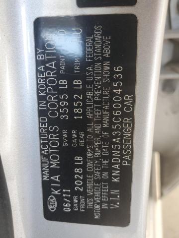 Photo 11 VIN: KNADN5A35C6004536 - KIA RIO EX 