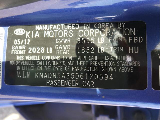 Photo 9 VIN: KNADN5A35D6120594 - KIA RIO EX 