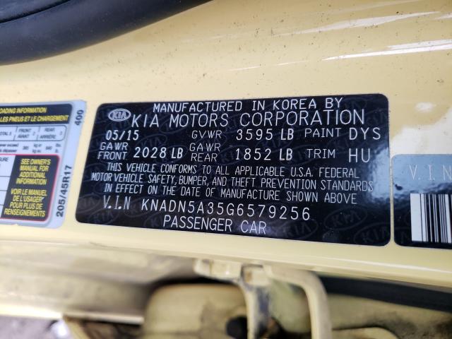 Photo 9 VIN: KNADN5A35G6579256 - KIA RIO 