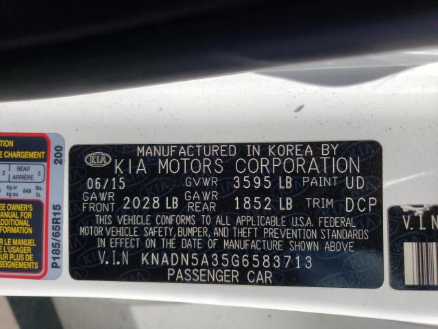 Photo 11 VIN: KNADN5A35G6583713 - KIA RIO EX 