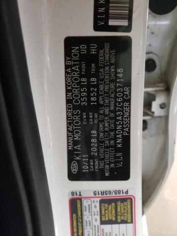 Photo 9 VIN: KNADN5A37C6037148 - KIA RIO EX 