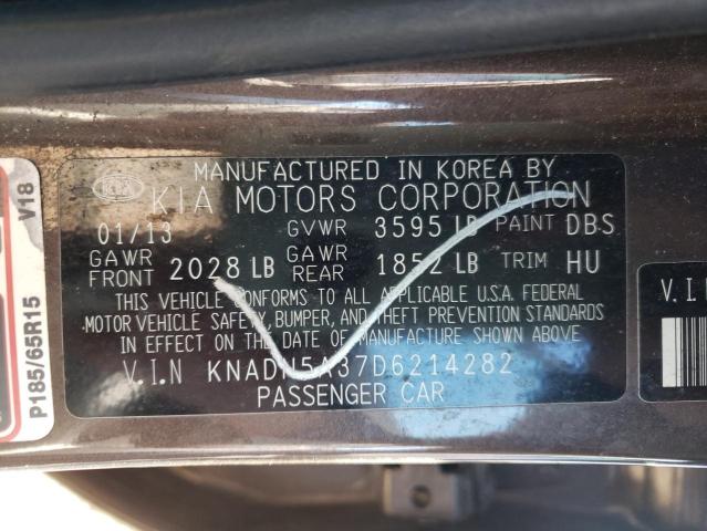 Photo 9 VIN: KNADN5A37D6214282 - KIA RIO EX 