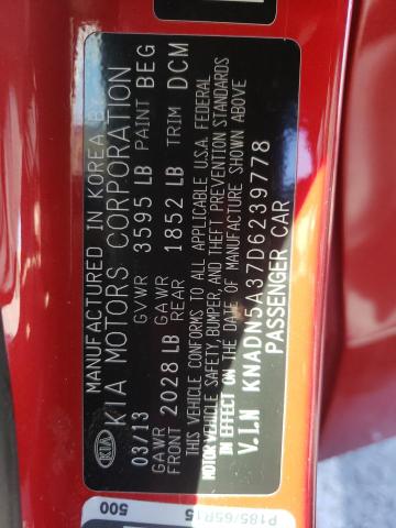 Photo 9 VIN: KNADN5A37D6239778 - KIA RIO EX 