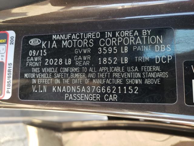 Photo 9 VIN: KNADN5A37G6621152 - KIA RIO EX 